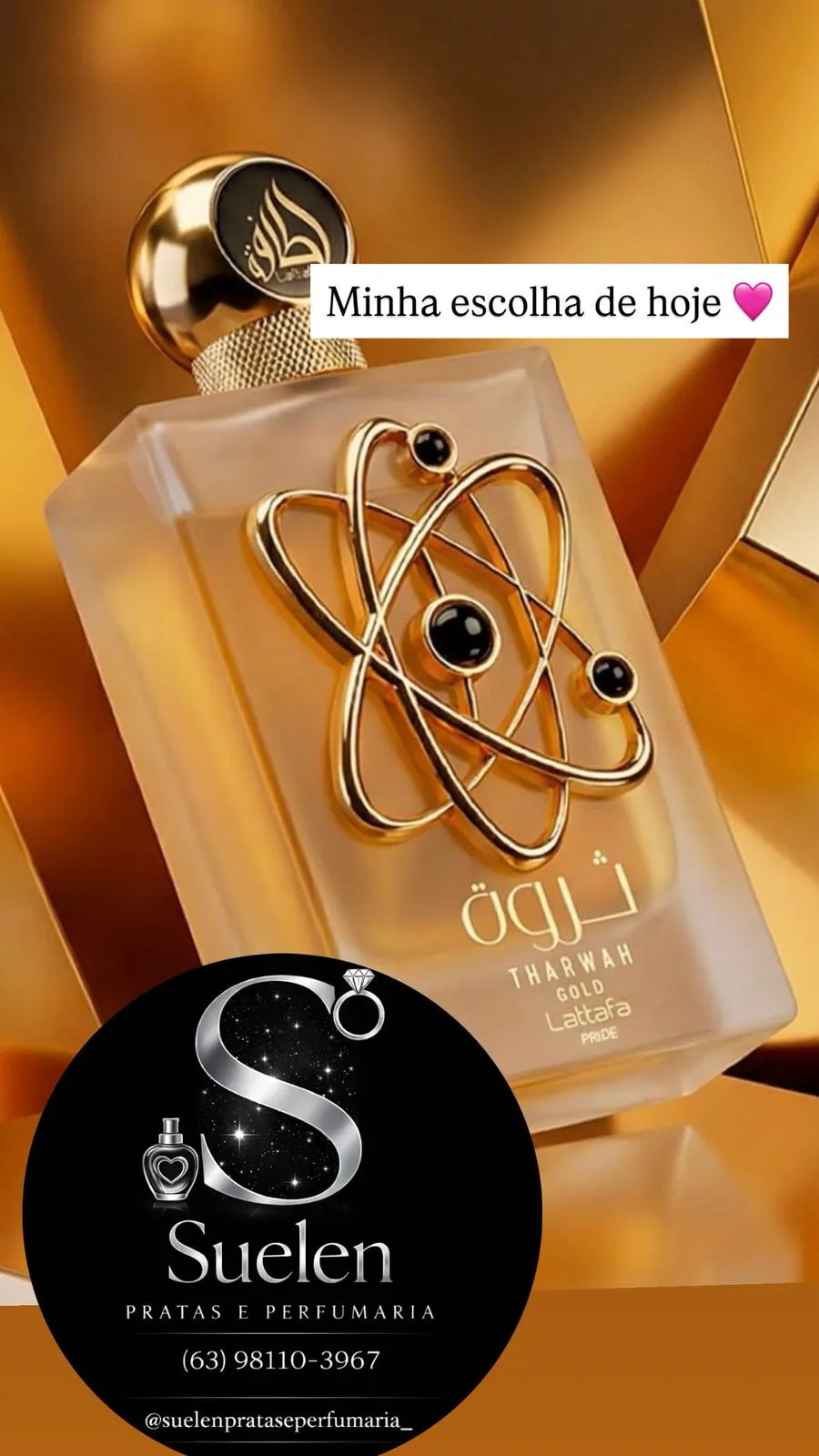 Tharwah Gold — perfume árabe