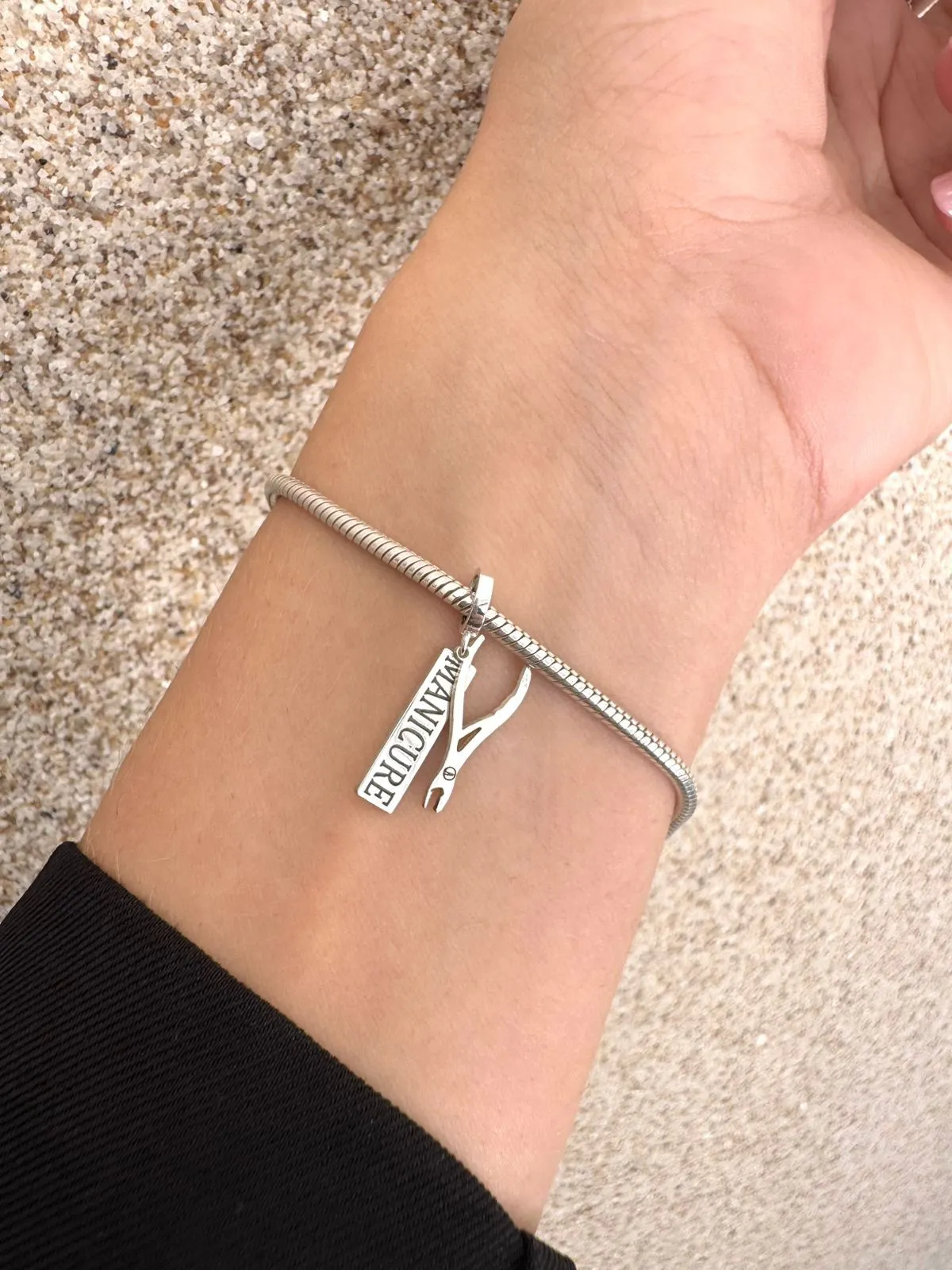 Pulseira Manicure — pulseira de prata