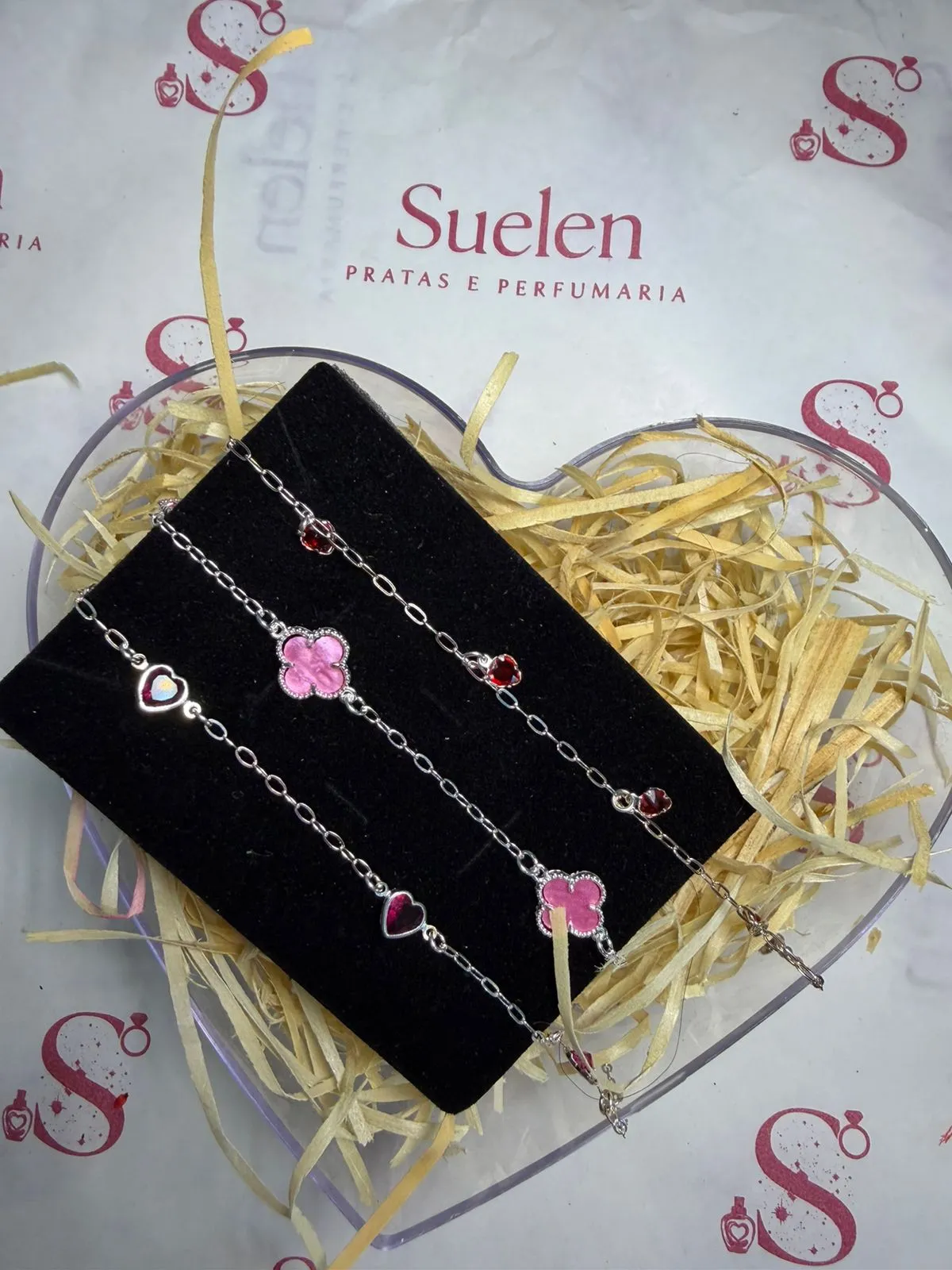 Pulseira Floral — pulseira de prata