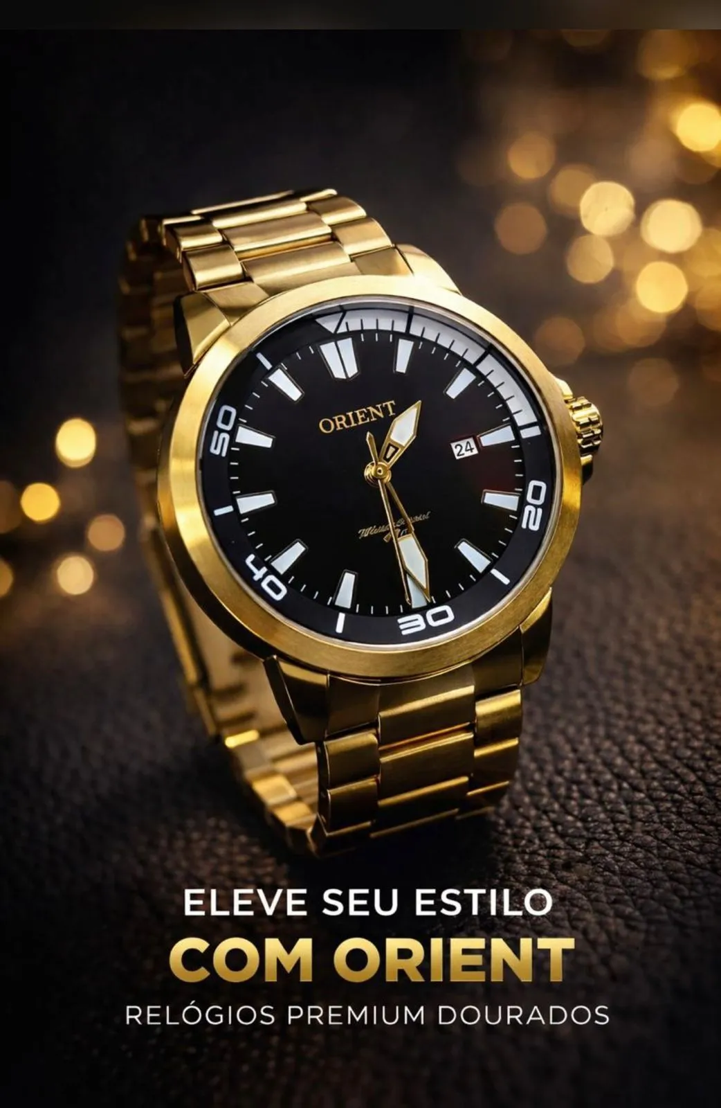 Relógio Orient Dourado — relógio